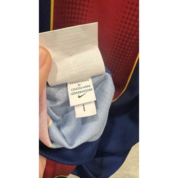 Nike F.C. Barcelona 2020/21 Stadium Home Men's Jersey Size Medium - Picture 11 of 11